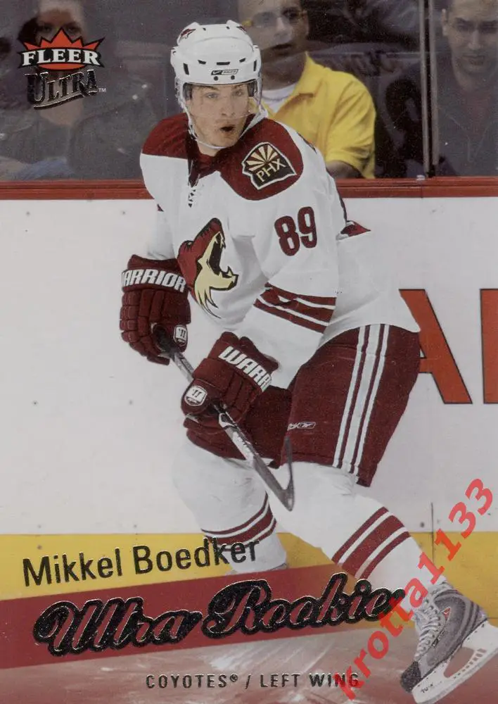 Mikkel Boedker Phoenix Coyotes Upper Deck Fleer Ultra 2008-2009