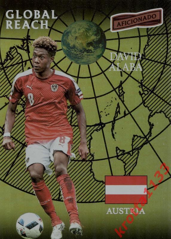 David Alaba Austria PANINI Aficionado Soccer 2017