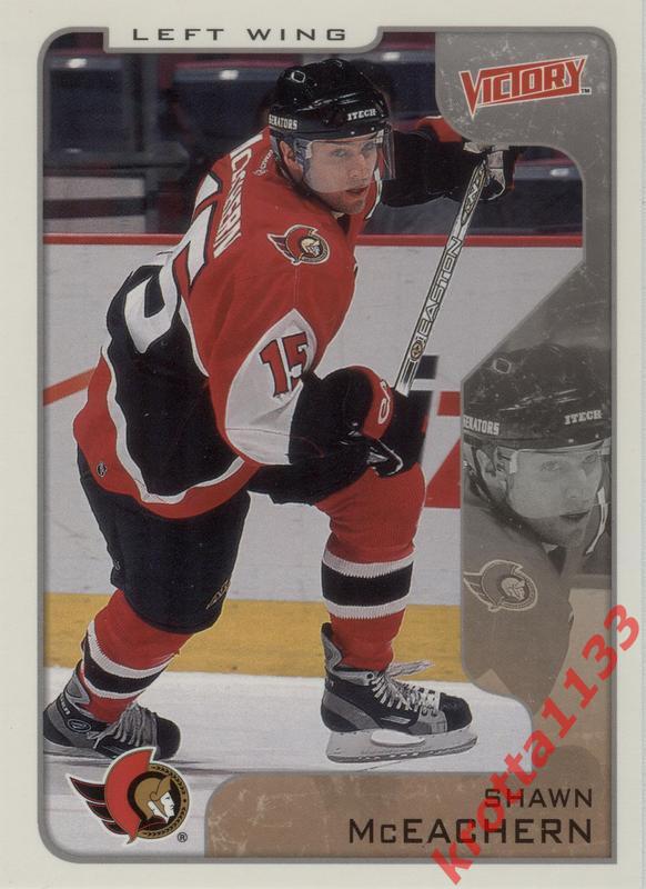 Shawn McEachern Ottawa Senators Upper Deck Victory 2001-2002