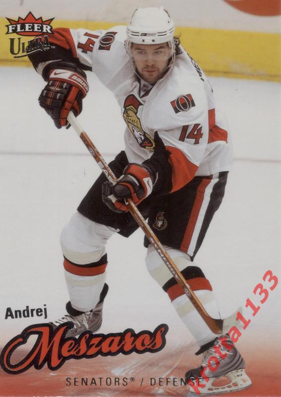 Andrej Meszaros Ottawa Senators Upper Deck Fleer Ultra 2008-2009