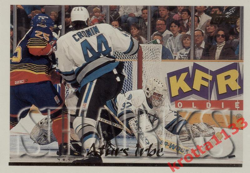 Arturs Irbe San Jose Sharks TOPPS NHL Hockey 1995-1996