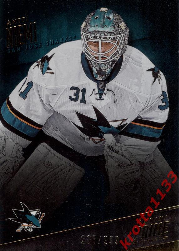 Antti Niemi San Jose Sharks PANINI Prime Hockey 2013-2014