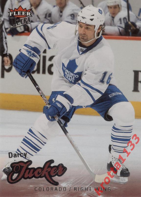 Darcy Tucker Toronto Maple Leafs Upper Deck Fleer Ultra 2008-2009