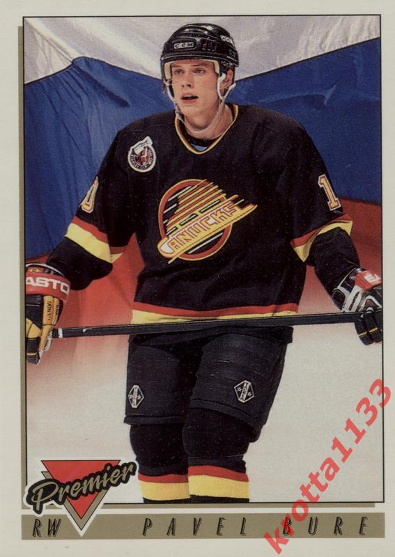 Pavel Bure Vancouver Canucks TOPPS Premier NHL Hockey 1993-1994