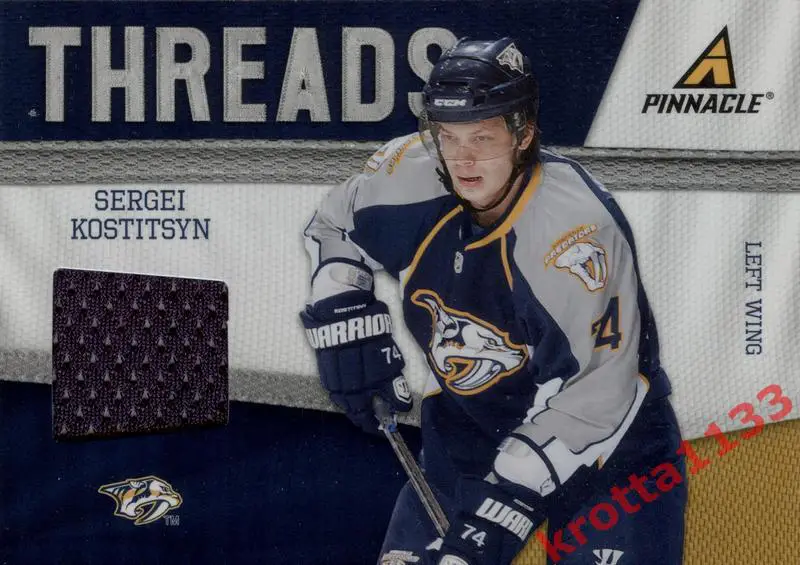 Sergei Kostitsyn Nashville Predators PANINI Pinnacle 2011-2012