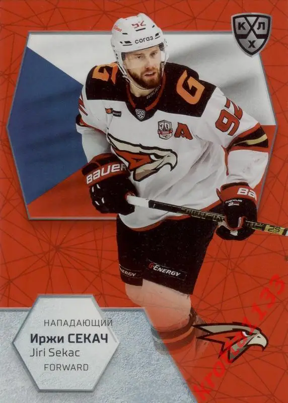 Иржи Секач Авангард Омск SeReal КХЛ Exclusive 2021
