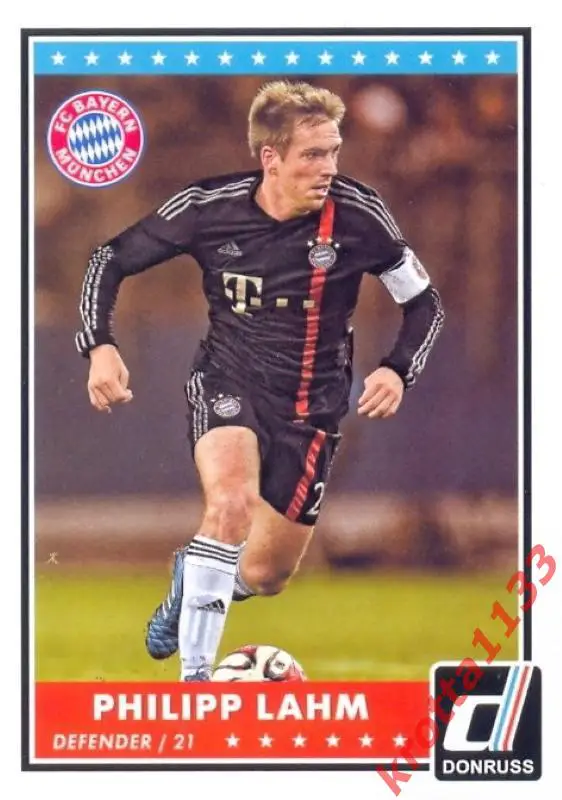 Philipp Lahm FC Bayern Munich PANINI Donruss Soccer 2015