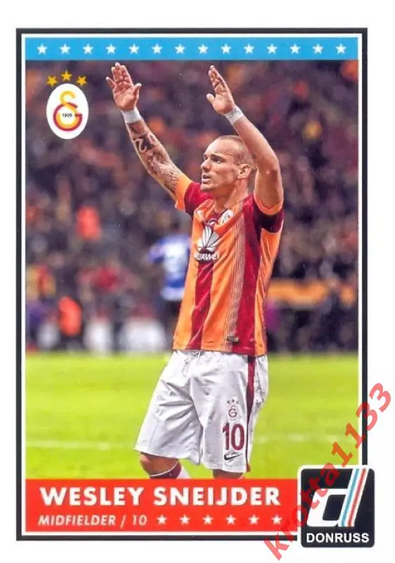 Wesley Sneijder Galatasaray PANINI Donruss Soccer 2015