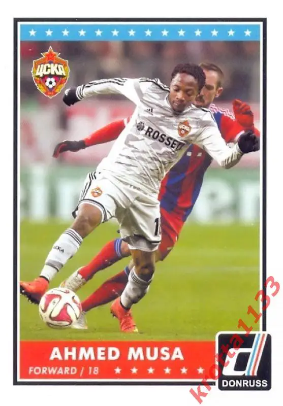 Ahmed Musa CSKA Moscow PANINI Donruss Soccer 2015