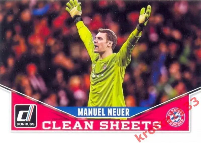 Manuel Neuer FC Bayern Munich PANINI Donruss Soccer 2015