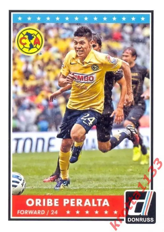 Oribe Peralta Club America PANINI Donruss Soccer 2015