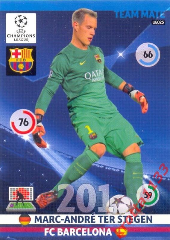 Marc-Andre ter Stegen FC Barcelona PANINI Лига Чемпионов УЕФА 2014-2015