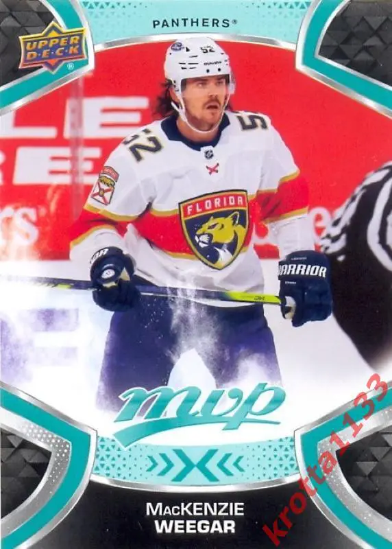 MacKenzie Weegar Florida Panthers Upper Deck MVP Hockey 2021-2022