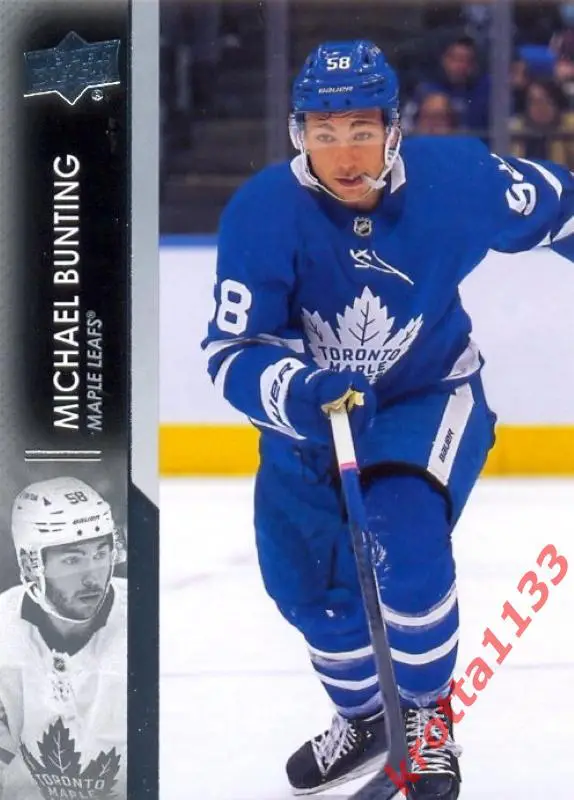 Michael Bunting Toronto Maple Leafs Upper Deck Hockey 2021-2022
