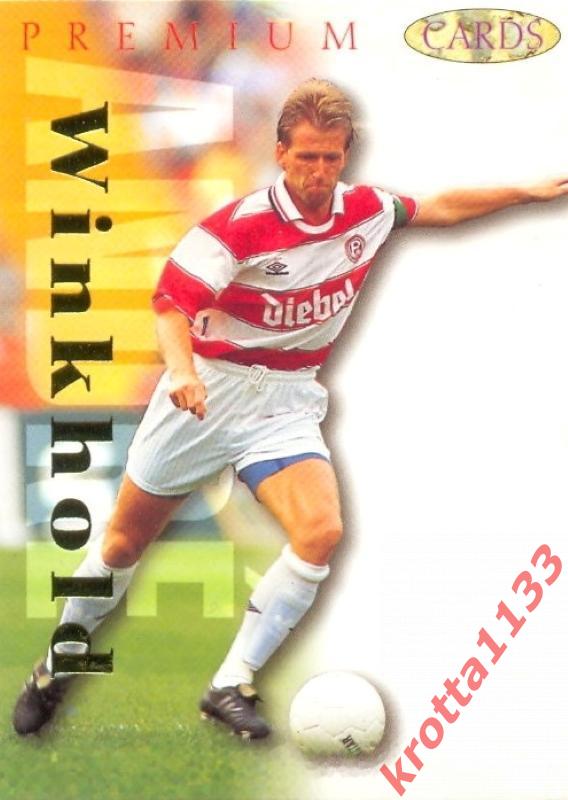 Andrе Winkhold Fortuna Dusseldorf PANINI Bundesliga Premium 1995-1996