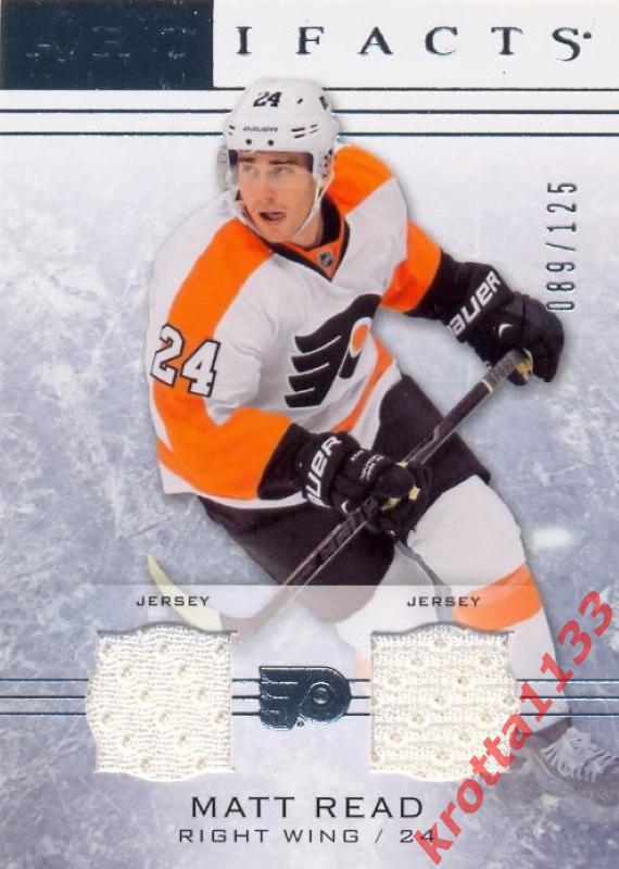 Matt Read Philadelphia Flyers Upper Deck Artifacts 2014-2015