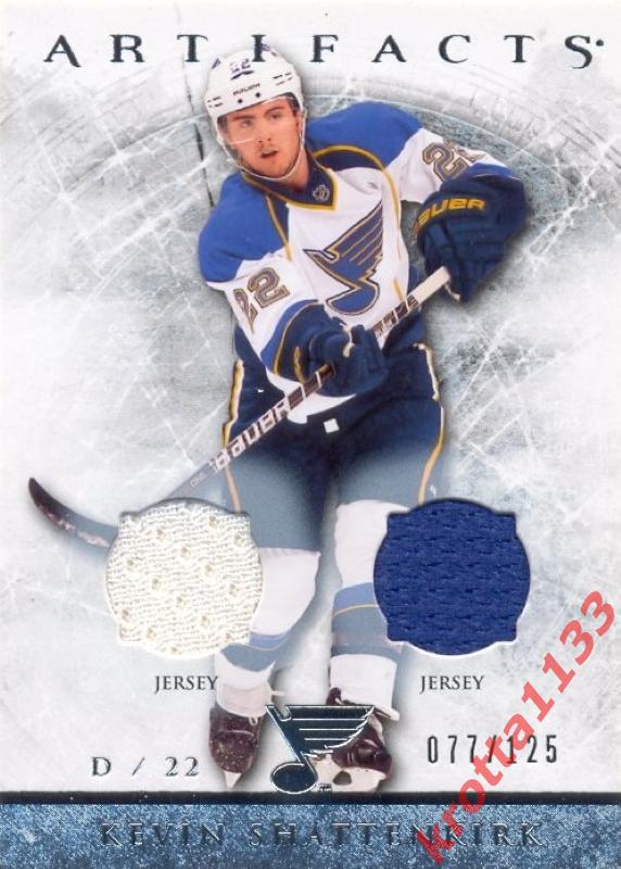 Kevin Shattenkirk St. Louis Blues Upper Deck Artifacts 2012-2013