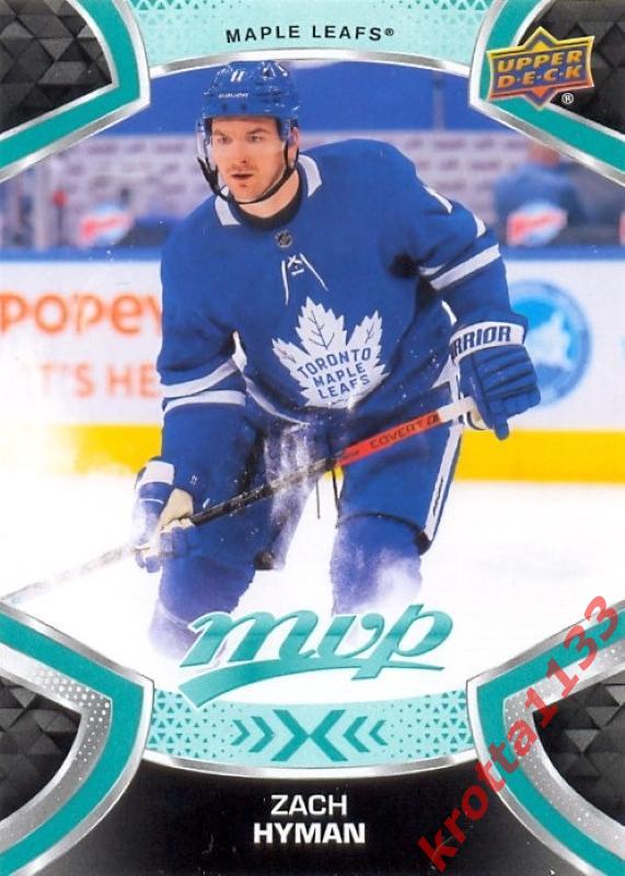 Zach Hyman Toronto Maple Leafs Upper Deck MVP Hockey 2021-2022