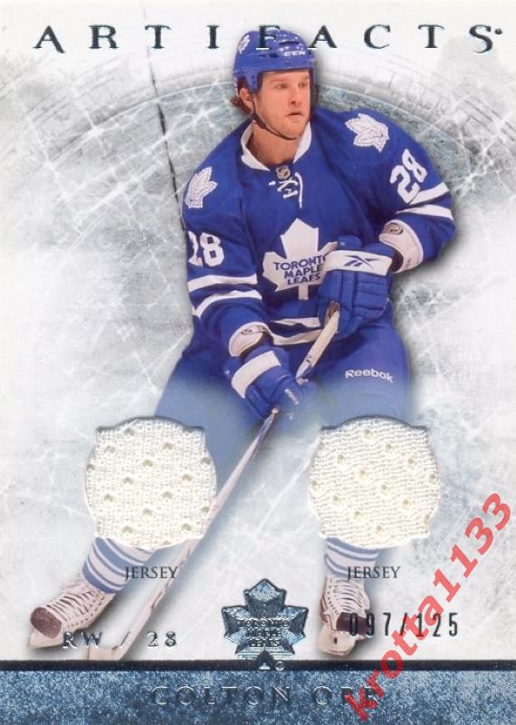 Colton Orr Toronto Maple Leafs Upper Deck Artifacts 2012-2013