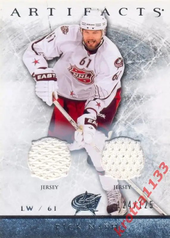 Rick Nash Columbus Blue Jackets Upper Deck Artifacts 2012-2013