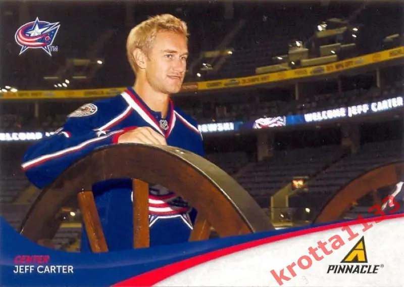 Jeff Carter Columbus Blue Jackets PANINI Pinnacle 2011-2012