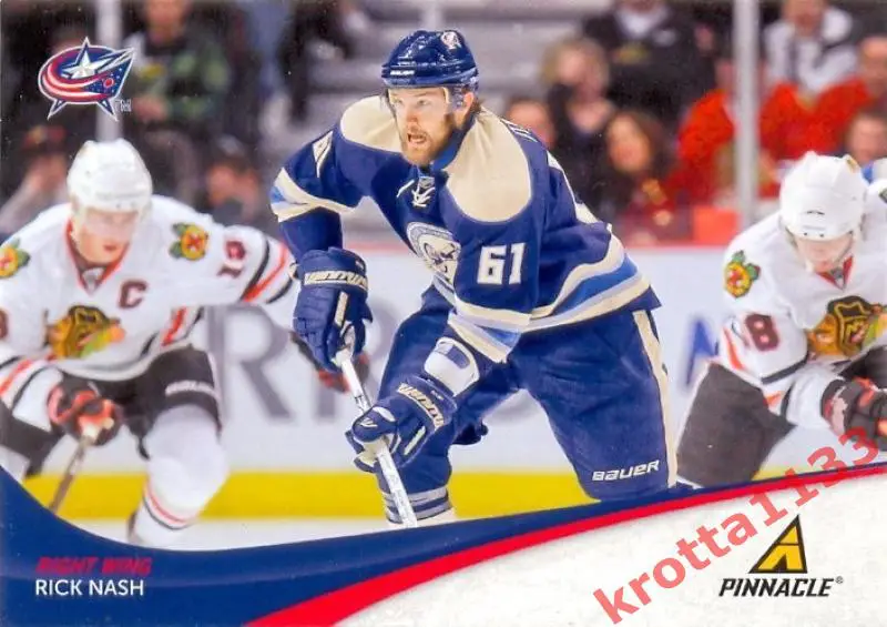 Rick Nash Columbus Blue Jackets PANINI Pinnacle 2011-2012