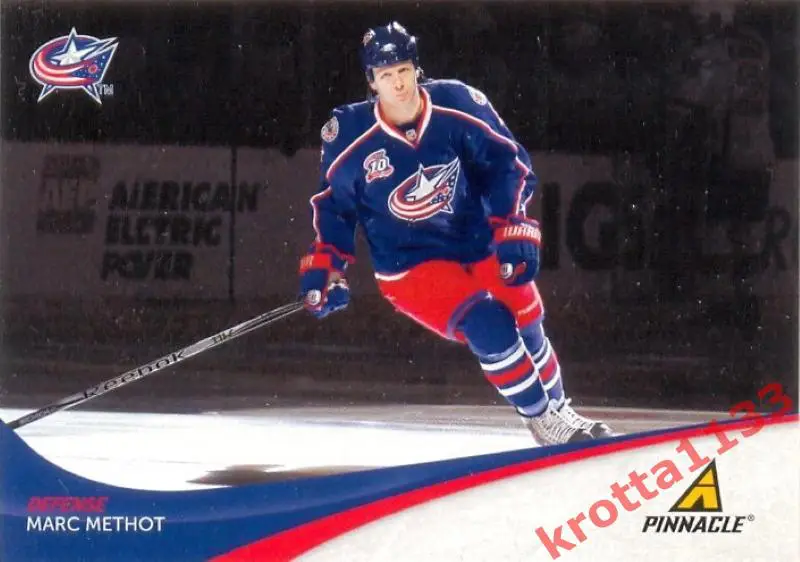 Marc Methot Columbus Blue Jackets PANINI Pinnacle 2011-2012