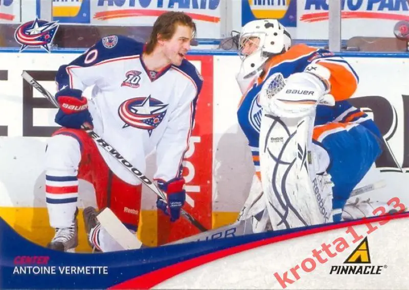 Antoine Vermette Columbus Blue Jackets PANINI Pinnacle 2011-2012