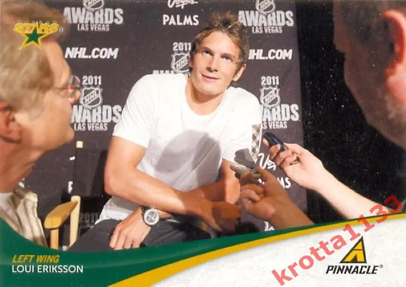 Loui Eriksson Dallas Stars PANINI Pinnacle 2011-2012