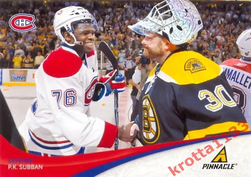 P.K. Subban Montreal Canadiens PANINI Pinnacle 2011-2012