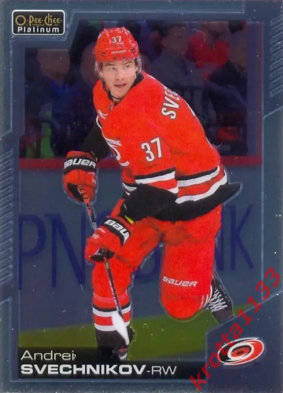 Andrei Svechnikov Carolina Hurricanes Upper Deck O-Pee-Chee 2020-2021 Platinum