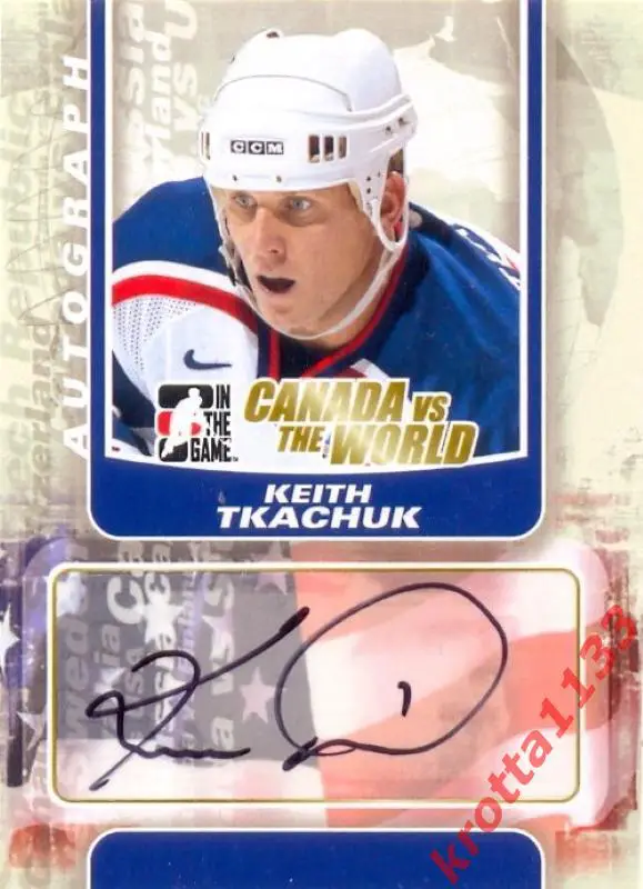 Keith Tkachuk USA ITG Canada vs The World