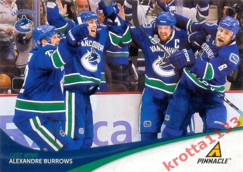 Alexandre Burrows Vancouver Canucks PANINI Pinnacle 2011-2012