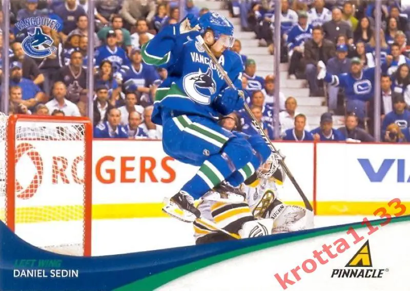 Daniel Sedin Vancouver Canucks PANINI Pinnacle 2011-2012