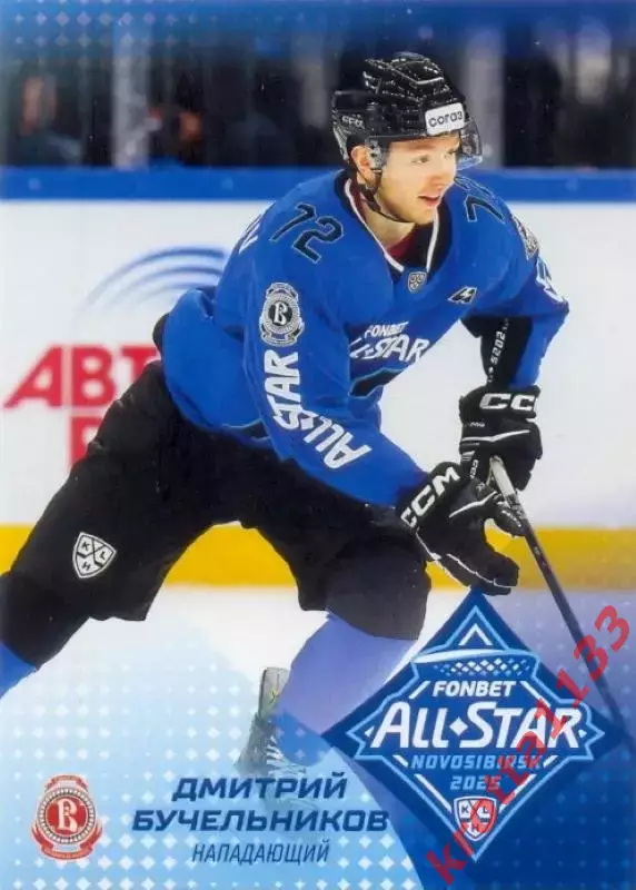 Дмитрий Бучельников Витязь Московская область SeReal Карточки КХЛ 2024-2025. НЗХ