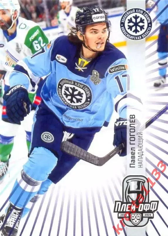Павел Гоголев Сибирь Новосибирск SeReal Карточки КХЛ 2024-2025 Premium