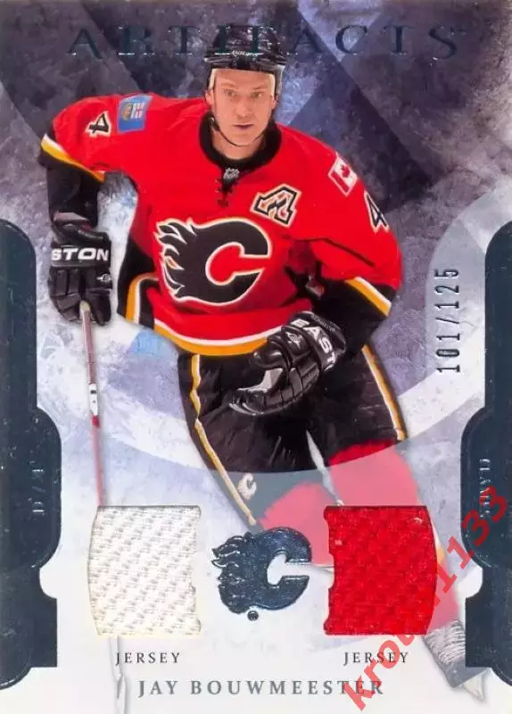 Jay Bouwmeester Calgary Flames Upper Deck Artifacts 2011-2012