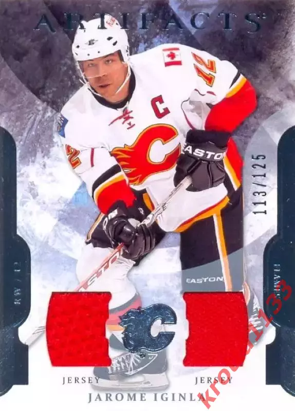 Jarome Iginla Calgary Flames Upper Deck Artifacts 2011-2012