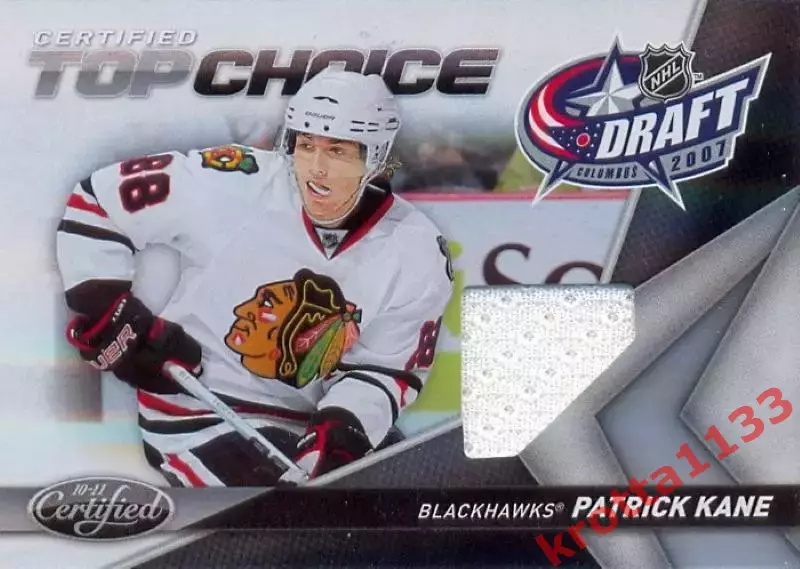 Patrick Kane Chicago Blackhawks Panini Certified Hockey 2010-2011