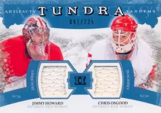 Jimmy Howard / Chris Osgood Detroit Red Wings Upper Deck Artifacts 2011-12