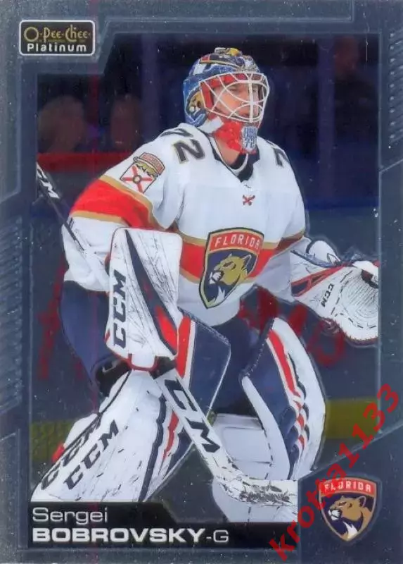 Sergei Bobrovsky Florida Panthers Upper Deck O-Pee-Chee 2020-2021 Platinum