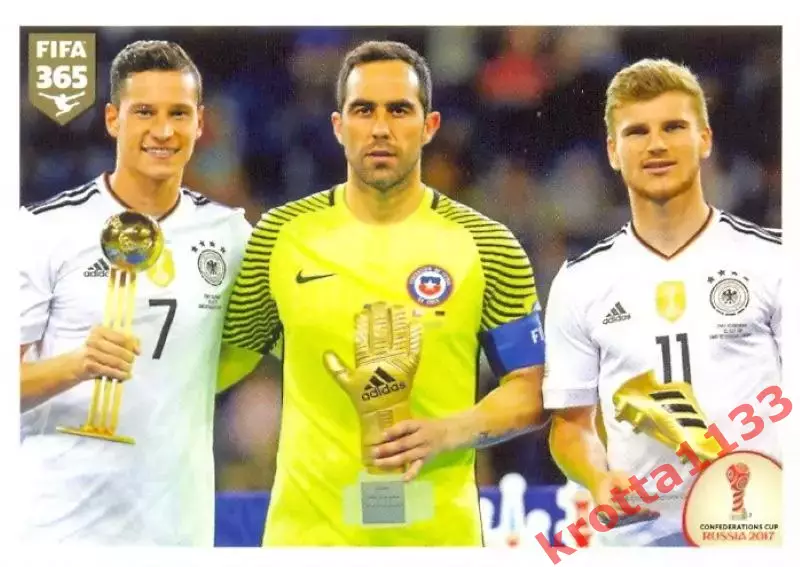 Наклейка #20 Individual Trophy для альбома PANINI FIFA 365: 2017-2018