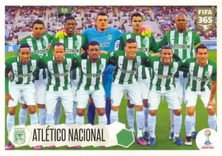 Наклейка #514 Atletico Nacional - Team для альбома PANINI FIFA 365: 2017-2018