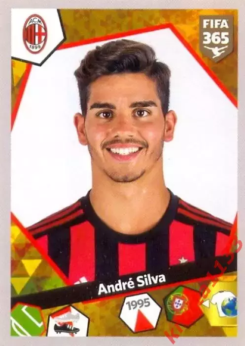 Наклейка #E58 Andre Silva для альбома PANINI FIFA 365: 2017-2018