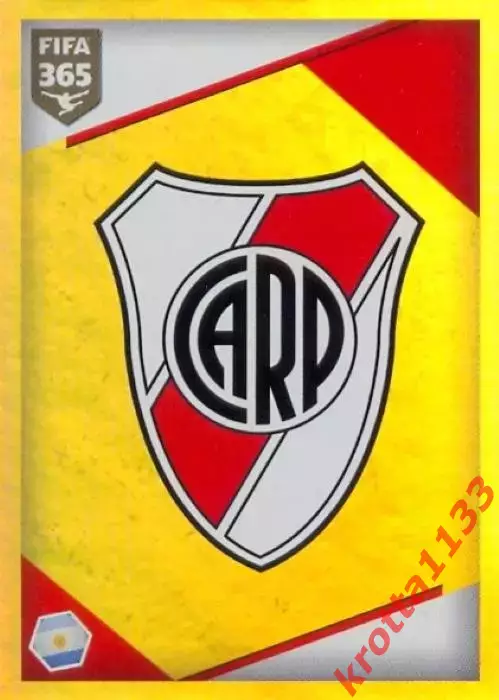 Наклейка #45 River Plate - Logo для альбома PANINI FIFA 365: 2017-2018