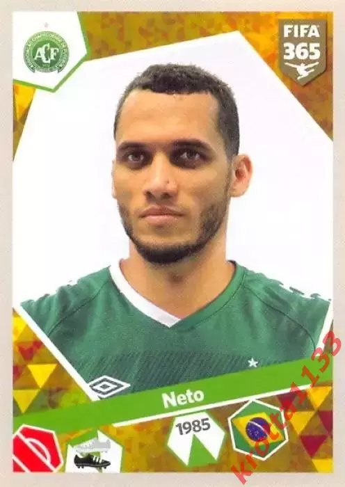 Наклейка #69 Douglas Grolli для альбома PANINI FIFA 365: 2017-2018