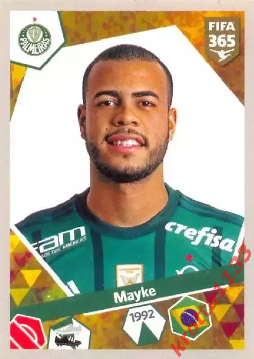 Наклейка #89 Mayke для альбома PANINI FIFA 365: 2017-2018