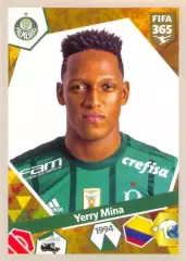 Наклейка #90 Yerry Mina для альбома PANINI FIFA 365: 2017-2018