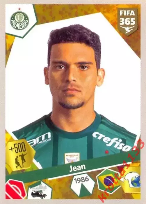 Наклейка #91 Jean для альбома PANINI FIFA 365: 2017-2018