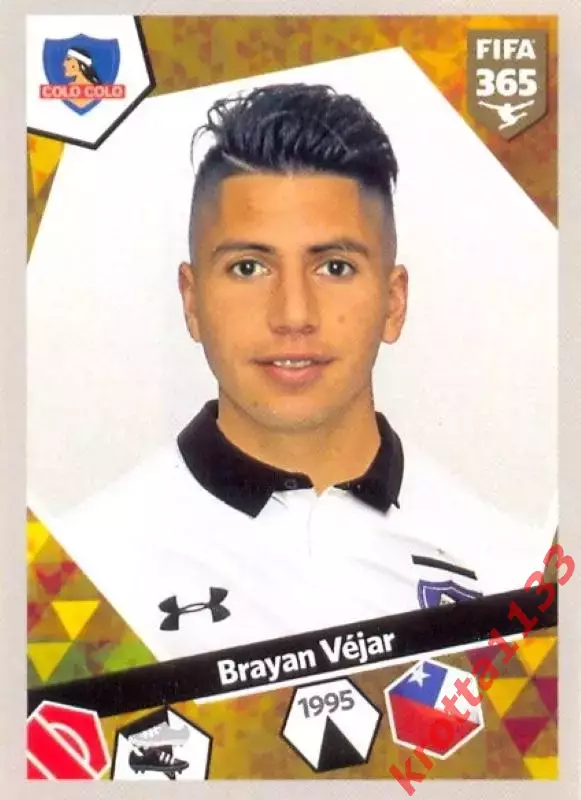 Наклейка #110 Brayan Vejar для альбома PANINI FIFA 365: 2017-2018